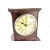 Mosiężno - skórzany zegar SOLID - CLK-0542, 11.5x5.5x16cm