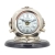 Mosiężny zegar marynistyczny „Hełm nurka” na drewnianej podstawie