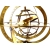Mosiężne astrolabium sferyczne - Atlas trzymający świat na barkach - stylowy prezent, żeglarski upominek
