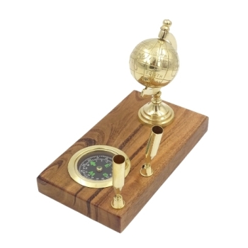 Zestaw na biurko: globus, kompas, uchwyty na długopisy  NC2144E