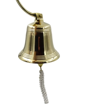 Mosiężny dzwon żeglarski, dzwon okrętowy z mosiądzu, dzwon pokładowy