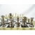 Ekskluzywne szachy mosięzne Staunton S32BLA 28x28cm