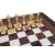 Potężne, elitarne włoskie szachy na drewnie 53x53 cm, manufaktury Italfama, pozłacane figury szachowe