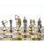 Wielkie ekskluzywne mosiężne szachy – Złocisto-srebrne - Łucznicy 44x44cm – S10BGS