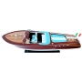 Ekskluzywny model motorówki Reeva Aquarama 87cm - wielki, drewniany model klasycznej, włoskiej łodzi motorowej – 4P-90