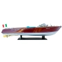 Ekskluzywny model motorówki Reeva Aquarama 87cm - wielki, drewniany model klasycznej, włoskiej łodzi motorowej – 4P-90