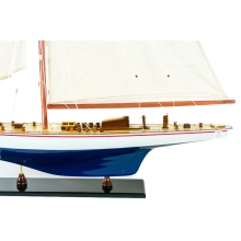 Wielki drewniany model jachtu legendy J-Class America's Cup z 1934 - “Endeavour”