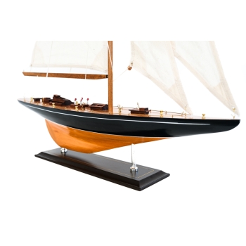Drewniany model jachtu oceanicznego prestiżowej J-Class 1933 “Velsheda” 88cm