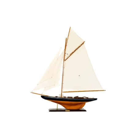 Olbrzymi, drewniany model słynnego jachtu Columbia, zwycięzcy regat America's Cup, 105cm