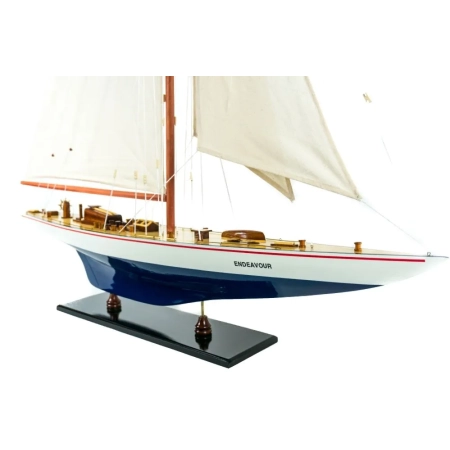 Wielki drewniany model jachtu legendy J-Class America's Cup z 1934 - “Endeavour”