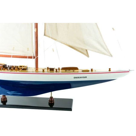 Wielki drewniany model jachtu legendy J-Class America's Cup z 1934 - “Endeavour”