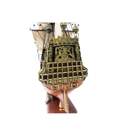 Model żaglowca HMS Prince 96cm – replika 100-działowego okrętu liniowego Royal Navy, marynistyczny prezent