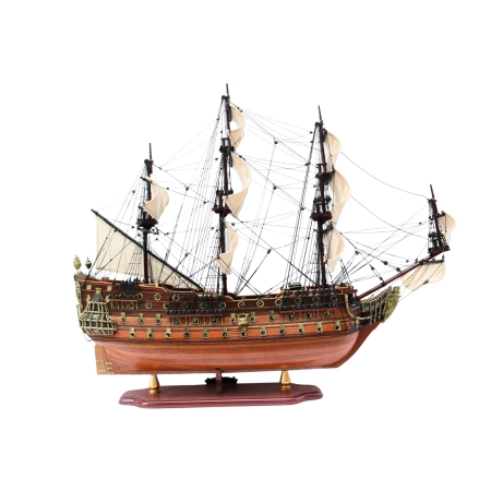 Model żaglowca HMS Prince 96cm – replika 100-działowego okrętu liniowego Royal Navy, marynistyczny prezent