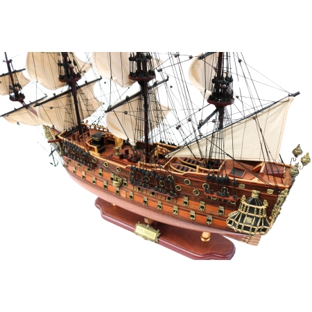 Model żaglowca HMS Prince 96cm – replika 100-działowego okrętu liniowego Royal Navy, marynistyczny prezent