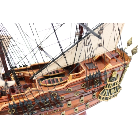 Model żaglowca HMS Prince 96cm – replika 100-działowego okrętu liniowego Royal Navy, marynistyczny prezent