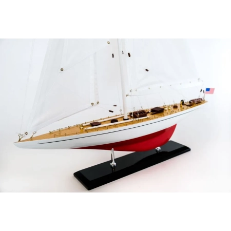 Drewniany model jachtu J klasy regat America's Cup z 1937 “Ranger” 90cm