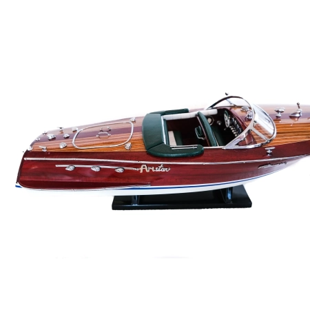 Riva Ariston 54cm - drewniany model legendarnej, włoskiej łodzi motorowej, elitarny prezent, nobilitujący morski dodatek