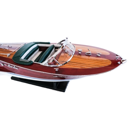 Riva Ariston 54cm - drewniany model legendarnej, włoskiej łodzi motorowej, elitarny prezent, nobilitujący morski dodatek