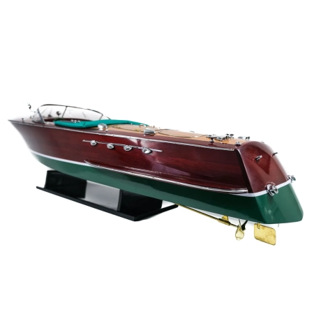 RIVA SUPER TRITONE 90cm - model klasycznej, drewnianej łodzi motorowej ery La Dolce Vita w skali 1:10