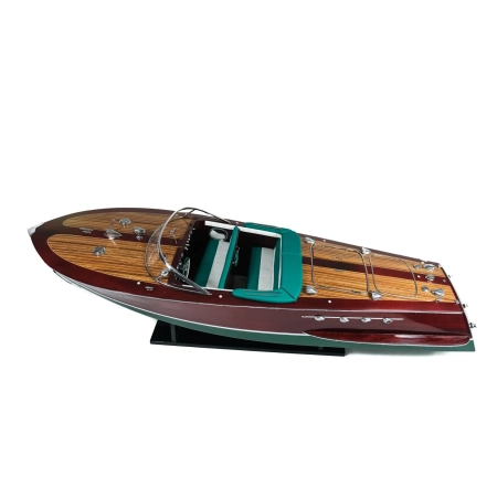 RIVA SUPER TRITONE 90cm - model klasycznej, drewnianej łodzi motorowej ery La Dolce Vita w skali 1:10