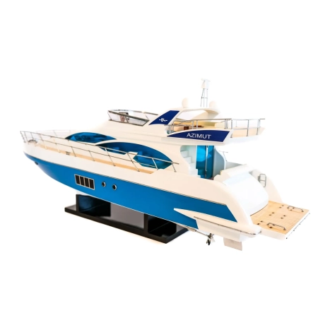 Azimut 64 Flybridge - olbrzymi, marynistyczny model włoskiej łodzi motorowej 85cm