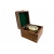 Mosiężna busola kapitańska w drewnianym, marynistycznym pudełku 15cm