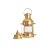 Mosiężna lampa żeglarska, dawna lampa nawigacyjna z mosiądzu, marynistyczna dekoracja