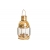 Mosiężna lampa żeglarska, dawna lampa nawigacyjna z mosiądzu, marynistyczna dekoracja