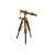 Luneta żeglarska z mosiądzu na stylowym drewnianym trójnogu - prezent dla Żeglarza, marynistyczna dekoracja