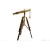 Luneta żeglarska z mosiądzu na stylowym drewnianym trójnogu - prezent dla Żeglarza, marynistyczna dekoracja