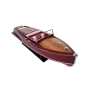 Drewniany model legendarnej amerykańskiej łodzi motorowej Chris Craft Runabout 1930